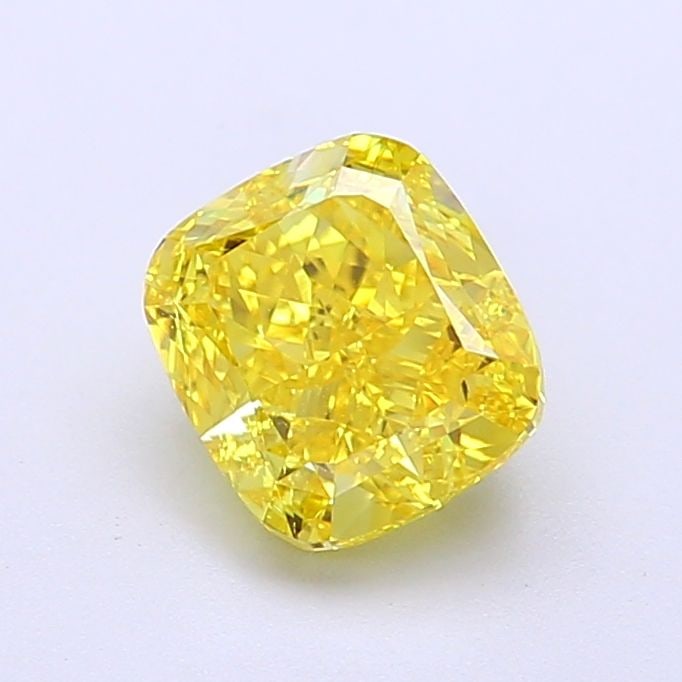 Loose Diamond - CUSHION MODIFIED 1.47ct Fancy Vivid Yellow IF: Loose Diamond - CUSHION MODIFIED 1.47ct Fancy Vivid Yellow IF Source: This is a real non-mined Diamond that has been grown in a lab Shape: CUSHION MODIFIED Carats: 1.47 Color: Fancy Vivid Yellow Certi