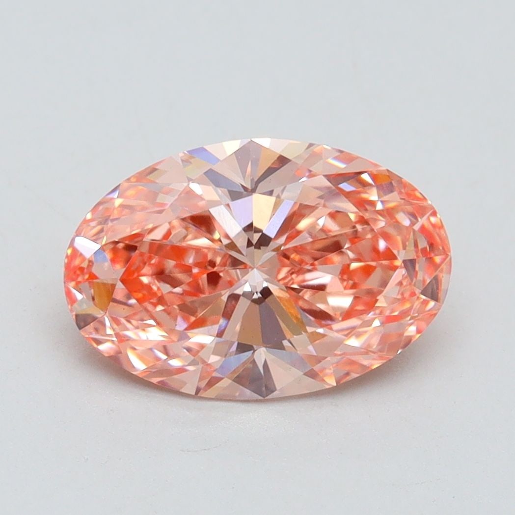 Loose Diamond - OVAL 2.13ct Fancy Vivid Pink VS1: Loose Diamond - OVAL 2.13ct Fancy Vivid Pink VS1 Source: This is a real non-mined Diamond that has been grown in a lab Shape: OVAL Carats: 2.13 Color: Fancy Vivid Pink Certification: IGI Video: