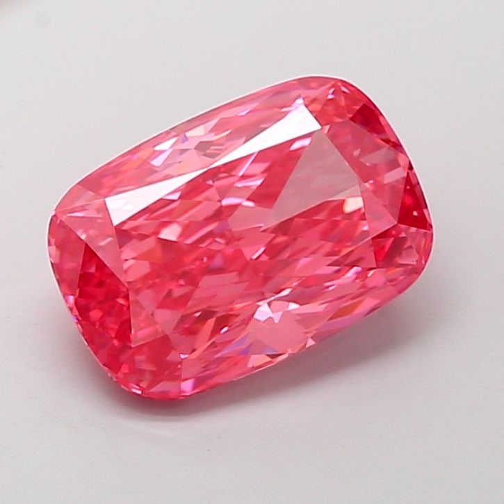 Loose Diamond - CUSHION MODIFIED 5.01ct Fancy Vivid Pink VVS2: Loose Diamond - CUSHION MODIFIED 5.01ct Fancy Vivid Pink VVS2 Source: This is a real non-mined Diamond that has been grown in a lab Shape: CUSHION MODIFIED Carats: 5.01 Color: Fancy Vivid Pink Certifi