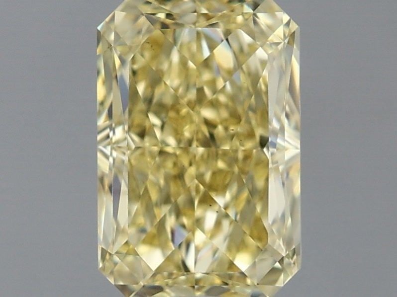 Loose Diamond - RADIANT 1.0ct Fancy Intense Yellow VS1: Loose Diamond - RADIANT 1.0ct Fancy Intense Yellow VS1 Source: This is a real non-mined Diamond that has been grown in a lab Shape: RADIANT Carats: 1.0 Color: Fancy Intense Yellow Certification: IGI V