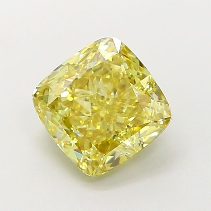 Loose Diamond - CUSHION MODIFIED 2.07ct Fancy Intense Yellow VS1: Loose Diamond - CUSHION MODIFIED 2.07ct Fancy Intense Yellow VS1 Source: This is a real non-mined Diamond that has been grown in a lab Shape: CUSHION MODIFIED Carats: 2.07 Color: Fancy Intense Yellow 