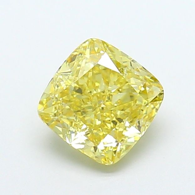 Loose Diamond - CUSHION MODIFIED 2.07ct Fancy Intense Yellow VVS2: Loose Diamond - CUSHION MODIFIED 2.07ct Fancy Intense Yellow VVS2 Source: This is a real non-mined Diamond that has been grown in a lab Shape: CUSHION MODIFIED Carats: 2.07 Color: Fancy Intense Yellow