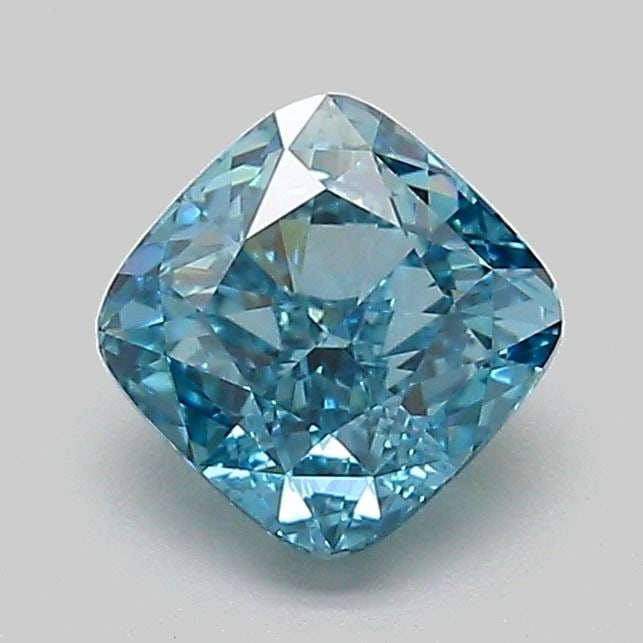 Loose Diamond - CUSHION MODIFIED 1.07ct Fancy Vivid Blue VVS2: Loose Diamond - CUSHION MODIFIED 1.07ct Fancy Vivid Blue VVS2 Source: This is a real non-mined Diamond that has been grown in a lab Shape: CUSHION MODIFIED Carats: 1.07 Color: Fancy Vivid Blue Certifi