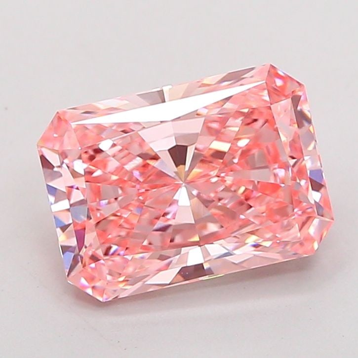 Loose Diamond - RADIANT 3.07ct Fancy Vivid Pink VVS1: Loose Diamond - RADIANT 3.07ct Fancy Vivid Pink VVS1 Source: This is a real non-mined Diamond that has been grown in a lab Shape: RADIANT Carats: 3.07 Color: Fancy Vivid Pink Certification: IGI Video: