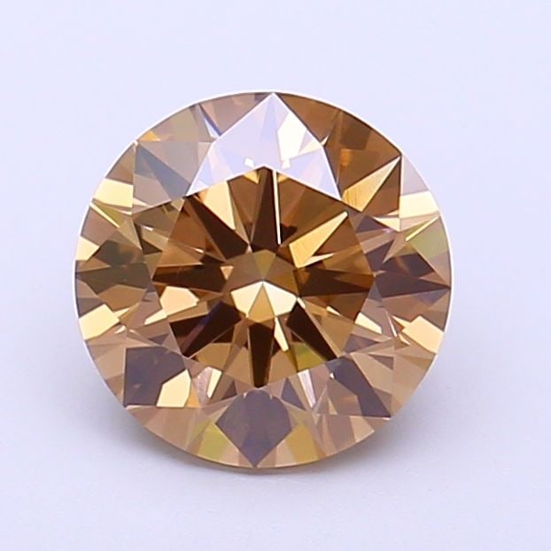 Ideal Loose Diamond - ROUND 1.56ct Fancy Brown VVS2: Ideal Loose Diamond - ROUND 1.56ct Fancy Brown VVS2 Source: This is a real non-mined Diamond that has been grown in a lab Shape: ROUND Carats: 1.56 Color: Fancy Brown Certification: IGI Video: