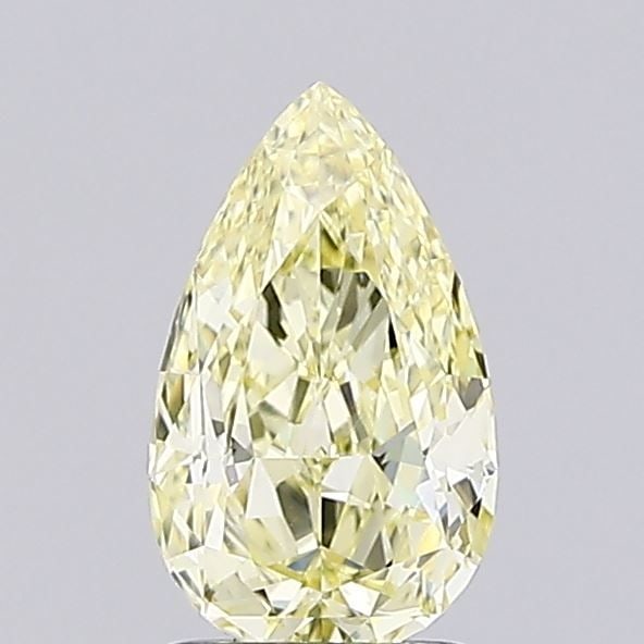 Loose Diamond - PEAR 1.0ct Fancy Light Yellow VVS2: Loose Diamond - PEAR 1.0ct Fancy Light Yellow VVS2 Source: This is a real non-mined Diamond that has been grown in a lab Shape: PEAR Carats: 1.0 Color: Fancy Light Yellow Certification: IGI Video: