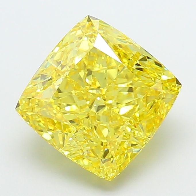 Loose Diamond - CUSHION MODIFIED 9.03ct Fancy Vivid Yellow VVS2: Loose Diamond - CUSHION MODIFIED 9.03ct Fancy Vivid Yellow VVS2 Source: This is a real non-mined Diamond that has been grown in a lab Shape: CUSHION MODIFIED Carats: 9.03 Color: Fancy Vivid Yellow Cer