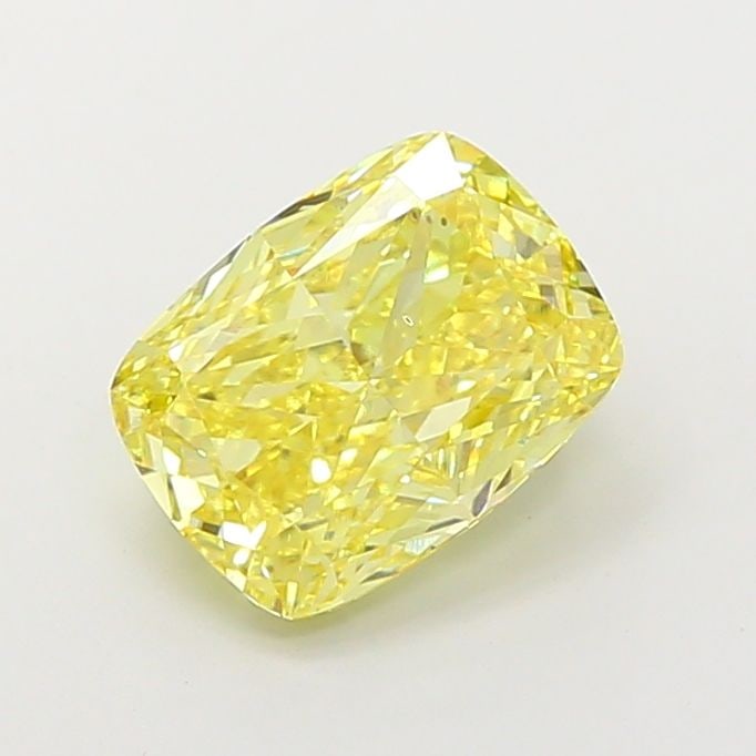 Loose Diamond - CUSHION MODIFIED 4.5ct Fancy Intense Yellow VS2: Loose Diamond - CUSHION MODIFIED 4.5ct Fancy Intense Yellow VS2 Source: This is a real non-mined Diamond that has been grown in a lab Shape: CUSHION MODIFIED Carats: 4.5 Color: Fancy Intense Yellow Ce