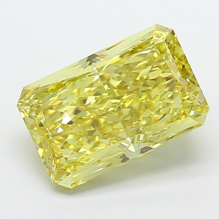 Loose Diamond - RADIANT 5.04ct Fancy Intense Yellow VS1: Loose Diamond - RADIANT 5.04ct Fancy Intense Yellow VS1 Source: This is a real non-mined Diamond that has been grown in a lab Shape: RADIANT Carats: 5.04 Color: Fancy Intense Yellow Certification: IGI