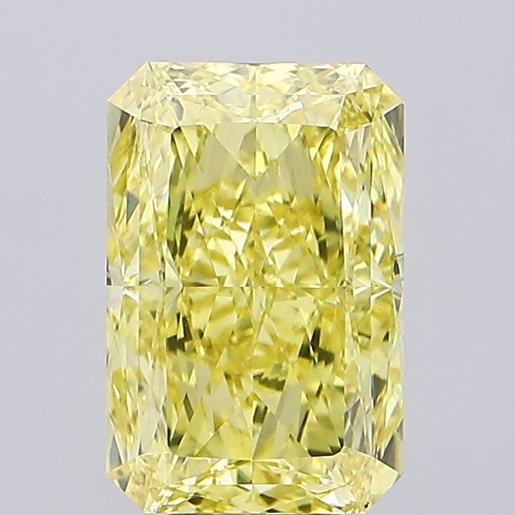 Loose Diamond - RADIANT 7.56ct Fancy Vivid Yellow VS1: Loose Diamond - RADIANT 7.56ct Fancy Vivid Yellow VS1 Source: This is a real non-mined Diamond that has been grown in a lab Shape: RADIANT Carats: 7.56 Color: Fancy Vivid Yellow Certification: IGI Vid