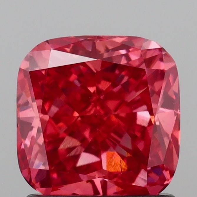Loose Diamond - CUSHION BRILLIANT 1.18ct Fancy Vivid Orangey Pink VS2: Loose Diamond - CUSHION BRILLIANT 1.18ct Fancy Vivid Orangey Pink VS2 Source: This is a real non-mined Diamond that has been grown in a lab Shape: CUSHION BRILLIANT Carats: 1.18 Color: Fancy Vivid Ora