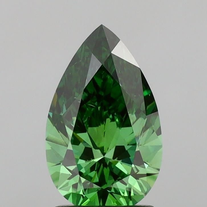Loose Diamond - PEAR 1.51ct Fancy Vivid Green VS2: Loose Diamond - PEAR 1.51ct Fancy Vivid Green VS2 Source: This is a real non-mined Diamond that has been grown in a lab Shape: PEAR Carats: 1.51 Color: Fancy Vivid Green Certification: IGI Video: