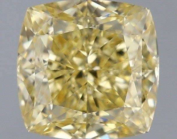 Loose Diamond - CUSHION MODIFIED 1.17ct Fancy Intense Yellow VS1: Loose Diamond - CUSHION MODIFIED 1.17ct Fancy Intense Yellow VS1 Source: This is a real non-mined Diamond that has been grown in a lab Shape: CUSHION MODIFIED Carats: 1.17 Color: Fancy Intense Yellow 