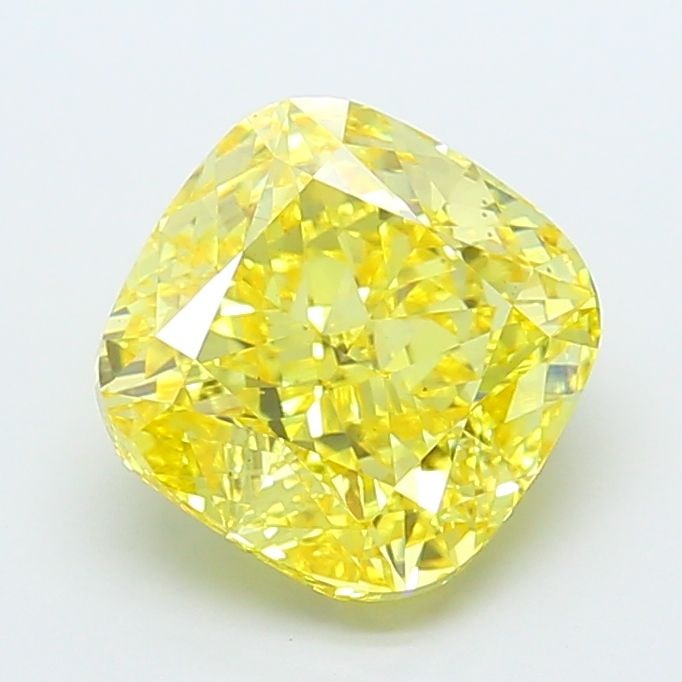 Loose Diamond - CUSHION MODIFIED 5.56ct Fancy Vivid Yellow VS2: Loose Diamond - CUSHION MODIFIED 5.56ct Fancy Vivid Yellow VS2 Source: This is a real non-mined Diamond that has been grown in a lab Shape: CUSHION MODIFIED Carats: 5.56 Color: Fancy Vivid Yellow Cert
