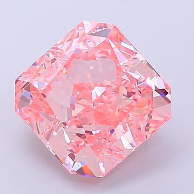 Loose Diamond - SQUARE RADIANT 3.26ct Fancy Vivid Pink VVS2: Loose Diamond - SQUARE RADIANT 3.26ct Fancy Vivid Pink VVS2 Source: This is a real non-mined Diamond that has been grown in a lab Shape: SQUARE RADIANT Carats: 3.26 Color: Fancy Vivid Pink Certificati