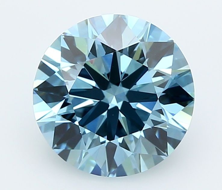 Ideal Loose Diamond - ROUND 3.01ct Fancy Vivid Blue VVS2: Ideal Loose Diamond - ROUND 3.01ct Fancy Vivid Blue VVS2 Source: This is a real non-mined Diamond that has been grown in a lab Shape: ROUND Carats: 3.01 Color: Fancy Vivid Blue Certification: IGI Vide