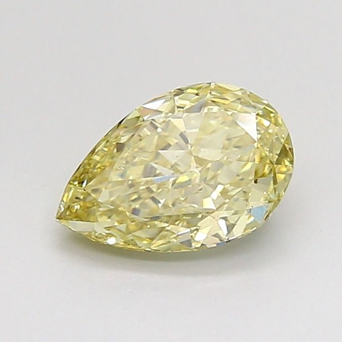 Loose Diamond - PEAR 1.04ct Fancy Yellow VS1: Loose Diamond - PEAR 1.04ct Fancy Yellow VS1 Source: This is a real non-mined Diamond that has been grown in a lab Shape: PEAR Carats: 1.04 Color: Fancy Yellow Certification: IGI Video: