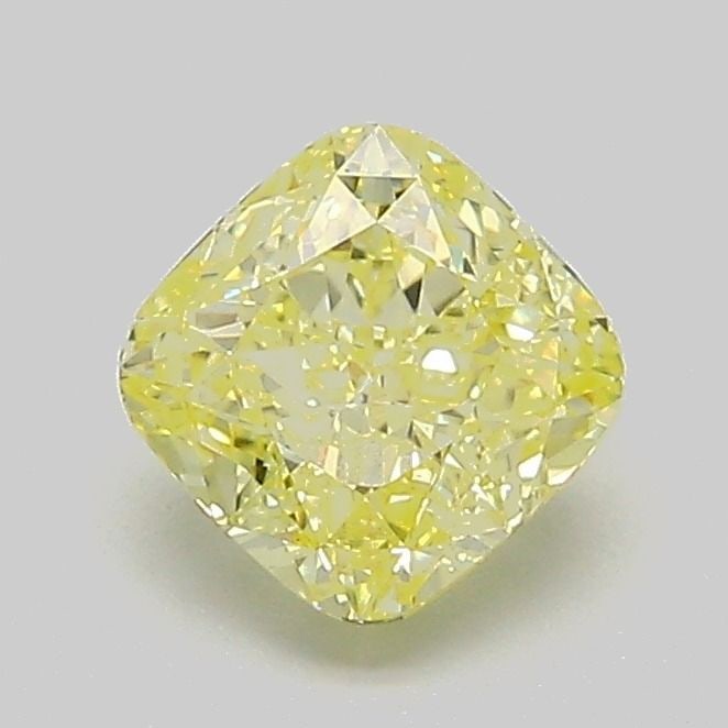 Loose Diamond - CUSHION MODIFIED 1.07ct Fancy Yellow VVS2: Loose Diamond - CUSHION MODIFIED 1.07ct Fancy Yellow VVS2 Source: This is a real non-mined Diamond that has been grown in a lab Shape: CUSHION MODIFIED Carats: 1.07 Color: Fancy Yellow Certification: 
