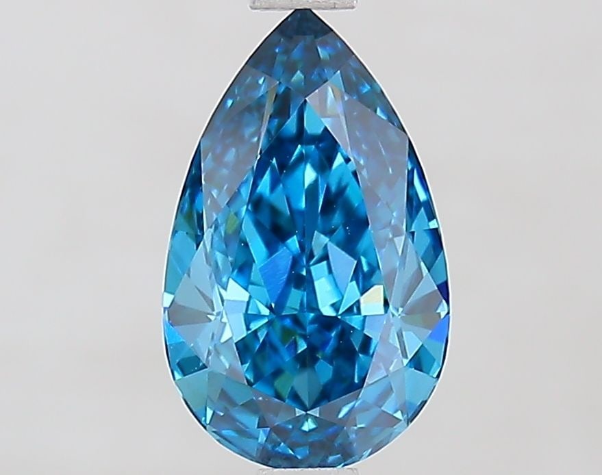 Loose Diamond - PEAR 1.5ct Fancy Vivid Blue VS1: Loose Diamond - PEAR 1.5ct Fancy Vivid Blue VS1 Source: This is a real non-mined Diamond that has been grown in a lab Shape: PEAR Carats: 1.5 Color: Fancy Vivid Blue Certification: IGI Video: