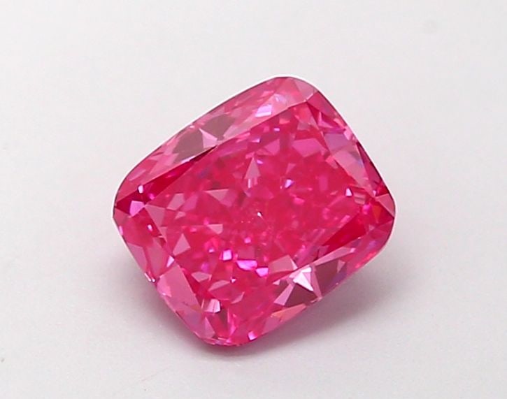 Loose Diamond - CUSHION MODIFIED 1.03ct Fancy Vivid Pink VS1: Loose Diamond - CUSHION MODIFIED 1.03ct Fancy Vivid Pink VS1 Source: This is a real non-mined Diamond that has been grown in a lab Shape: CUSHION MODIFIED Carats: 1.03 Color: Fancy Vivid Pink Certific