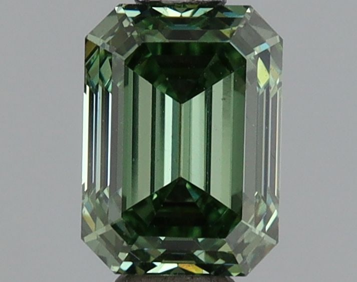 Loose Diamond - EMERALD 1.04ct Fancy Green VS1: Loose Diamond - EMERALD 1.04ct Fancy Green VS1 Source: This is a real non-mined Diamond that has been grown in a lab Shape: EMERALD Carats: 1.04 Color: Fancy Green Certification: NONE The Diamond Depo