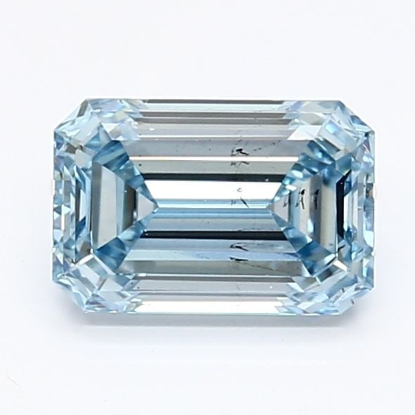 Loose Diamond - EMERALD 1.12ct Fancy Intense Blue SI1 (1 of 1)