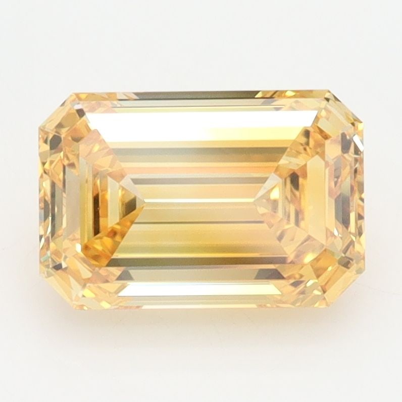 Loose Diamond - EMERALD 2.04ct Fancy Vivid Yellow VVS2: Loose Diamond - EMERALD 2.04ct Fancy Vivid Yellow VVS2 Source: This is a real non-mined Diamond that has been grown in a lab Shape: EMERALD Carats: 2.04 Color: Fancy Vivid Yellow Certification: IGI Vi