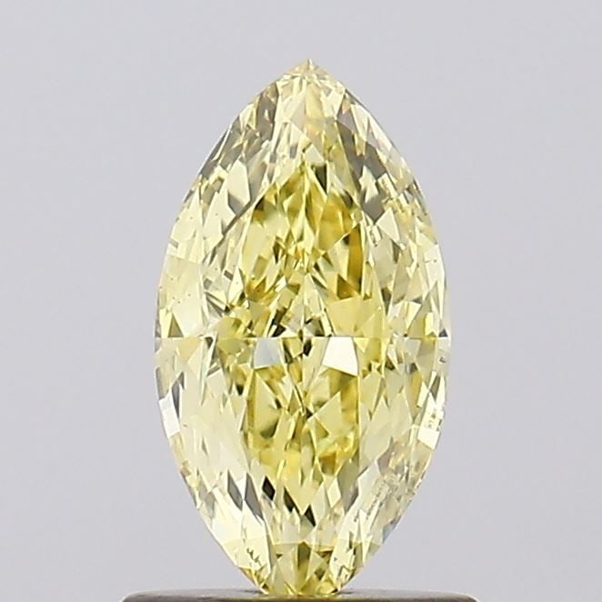 Loose Diamond - MARQUISE 1.03ct Fancy Intense Yellow VS1: Loose Diamond - MARQUISE 1.03ct Fancy Intense Yellow VS1 Source: This is a real non-mined Diamond that has been grown in a lab Shape: MARQUISE Carats: 1.03 Color: Fancy Intense Yellow Certification: I