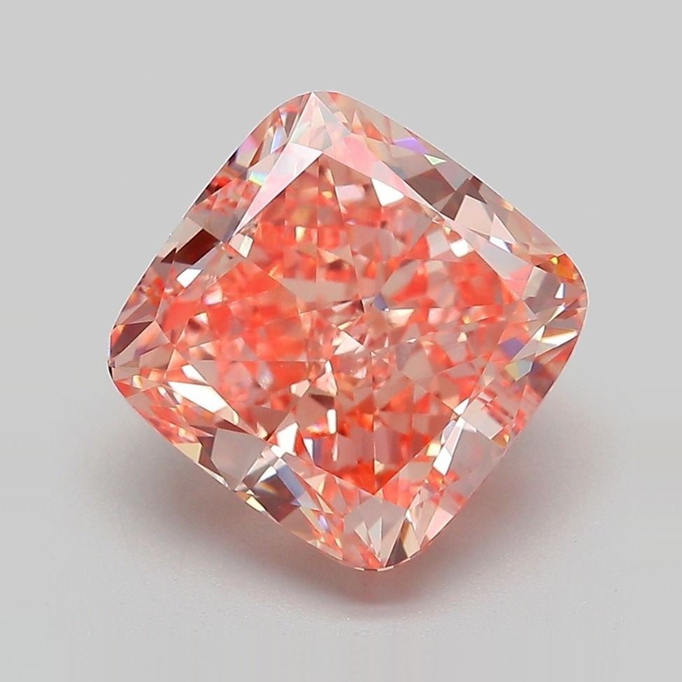Loose Diamond - CUSHION MODIFIED 5.06ct Fancy Vivid Pink VVS2: Loose Diamond - CUSHION MODIFIED 5.06ct Fancy Vivid Pink VVS2 Source: This is a real non-mined Diamond that has been grown in a lab Shape: CUSHION MODIFIED Carats: 5.06 Color: Fancy Vivid Pink Certifi