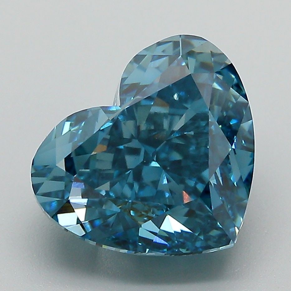 Loose Diamond - HEART 5.19ct Fancy Vivid Blue VVS2: Loose Diamond - HEART 5.19ct Fancy Vivid Blue VVS2 Source: This is a real non-mined Diamond that has been grown in a lab Shape: HEART Carats: 5.19 Color: Fancy Vivid Blue Certification: IGI Video:
