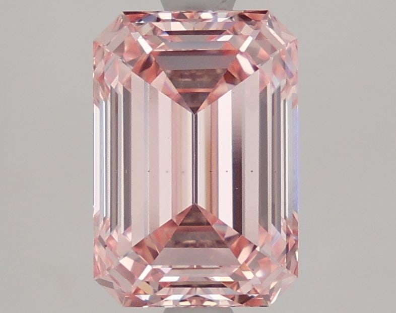 Loose Diamond - EMERALD 2.58ct Fancy Intense Pink VS2: Loose Diamond - EMERALD 2.58ct Fancy Intense Pink VS2 Source: This is a real non-mined Diamond that has been grown in a lab Shape: EMERALD Carats: 2.58 Color: Fancy Intense Pink Certification: IGI Vid