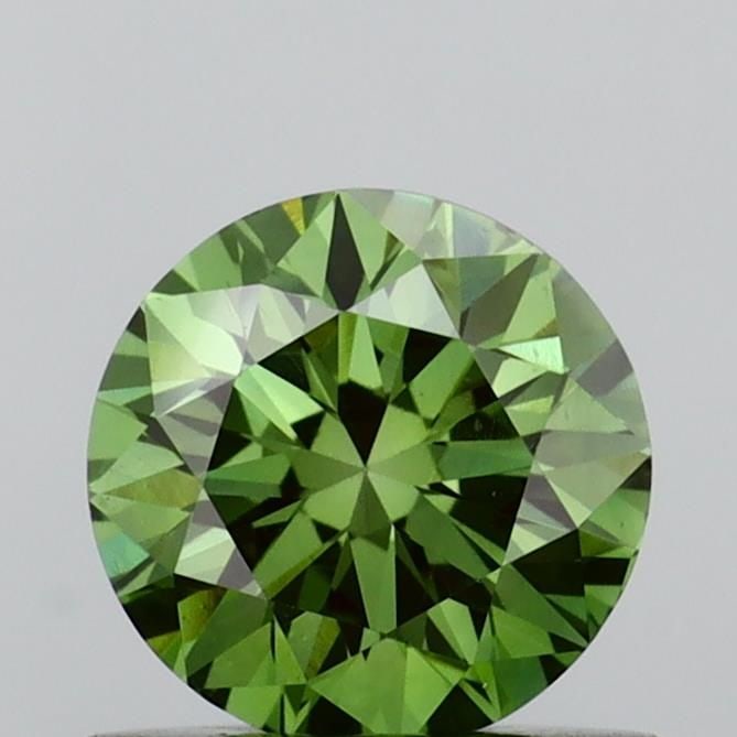 Loose Diamond - ROUND 0.63ct Fancy Vivid Green VS1: Loose Diamond - ROUND 0.63ct Fancy Vivid Green VS1 Source: This is a real non-mined Diamond that has been grown in a lab Shape: ROUND Carats: 0.63 Color: Fancy Vivid Green Certification: IGI Video: