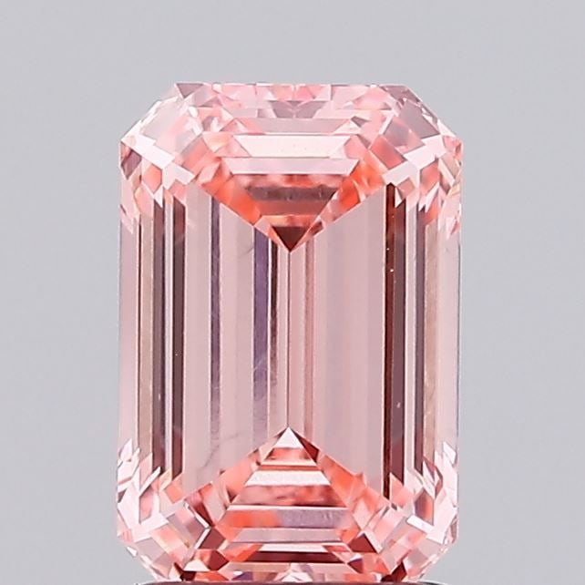 Loose Diamond - EMERALD 1.55ct Fancy Vivid Pink VS1: Loose Diamond - EMERALD 1.55ct Fancy Vivid Pink VS1 Source: This is a real non-mined Diamond that has been grown in a lab Shape: EMERALD Carats: 1.55 Color: Fancy Vivid Pink Certification: IGI Video: