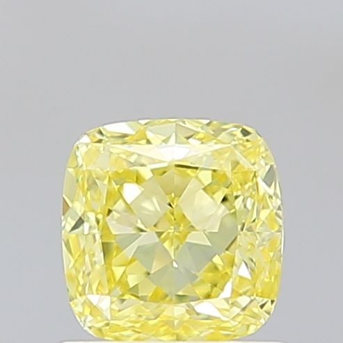 Loose Diamond - CUSHION MODIFIED 1.05ct Fancy Vivid Yellow VVS2: Loose Diamond - CUSHION MODIFIED 1.05ct Fancy Vivid Yellow VVS2 Source: This is a real non-mined Diamond that has been grown in a lab Shape: CUSHION MODIFIED Carats: 1.05 Color: Fancy Vivid Yellow Cer