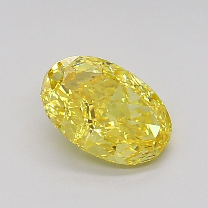 Loose Diamond - OVAL 1.56ct Fancy Vivid Yellow VS1: Loose Diamond - OVAL 1.56ct Fancy Vivid Yellow VS1 Source: This is a real non-mined Diamond that has been grown in a lab Shape: OVAL Carats: 1.56 Color: Fancy Vivid Yellow Certification: IGI Video: