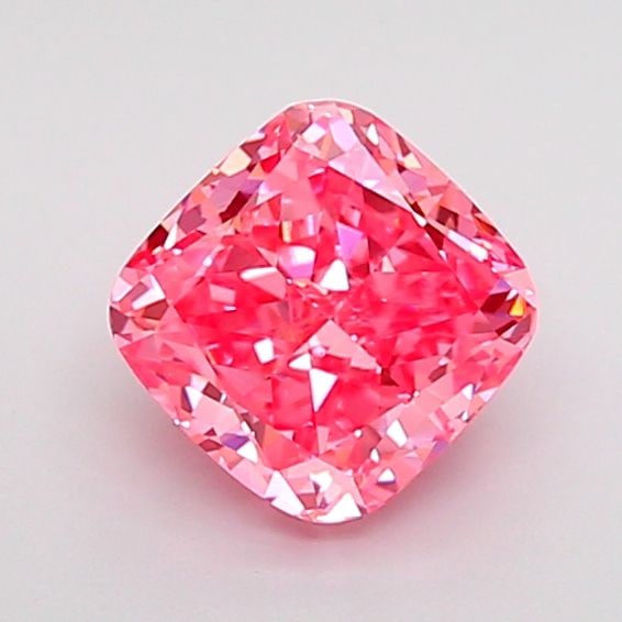 Loose Diamond - CUSHION MODIFIED 1.04ct Fancy Vivid Pink VS1: Loose Diamond - CUSHION MODIFIED 1.04ct Fancy Vivid Pink VS1 Source: This is a real non-mined Diamond that has been grown in a lab Shape: CUSHION MODIFIED Carats: 1.04 Color: Fancy Vivid Pink Certific