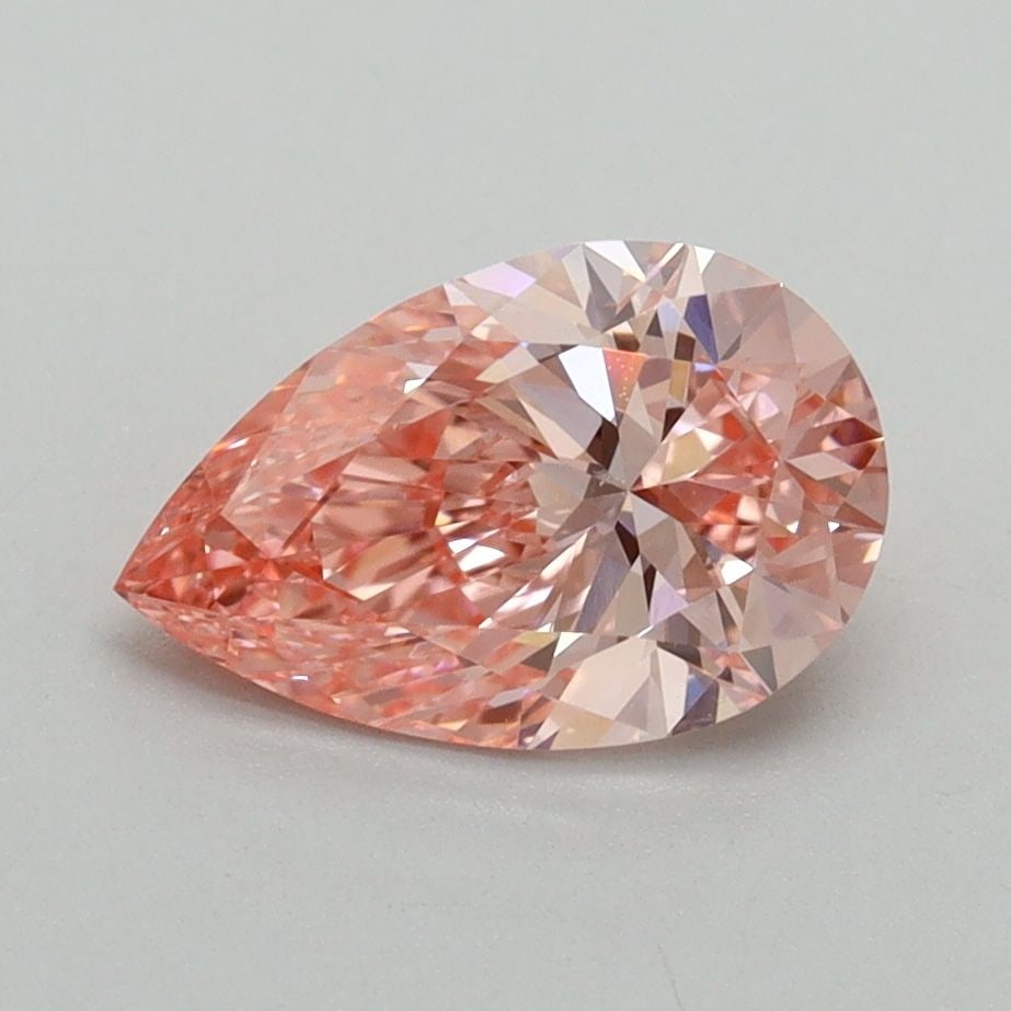 Loose Diamond - PEAR 1.3ct Fancy Vivid Pink VVS2: Loose Diamond - PEAR 1.3ct Fancy Vivid Pink VVS2 Source: This is a real non-mined Diamond that has been grown in a lab Shape: PEAR Carats: 1.3 Color: Fancy Vivid Pink Certification: IGI Video: