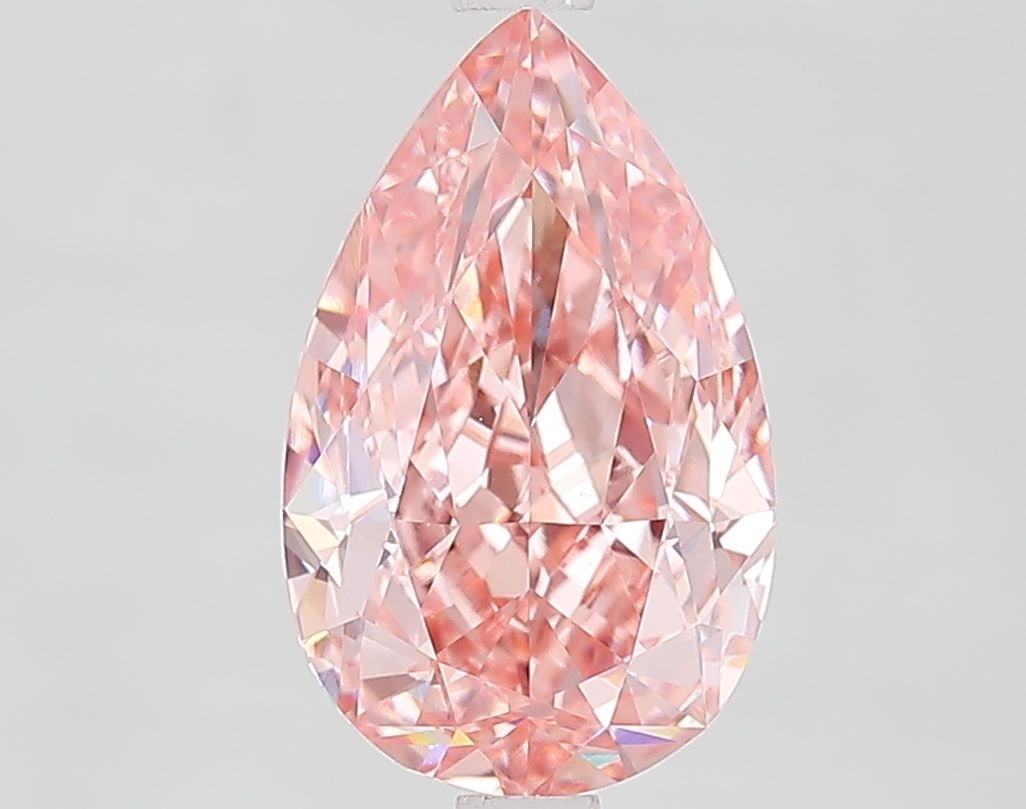 Loose Diamond - PEAR 3.07ct Fancy Vivid Pink VVS2: Loose Diamond - PEAR 3.07ct Fancy Vivid Pink VVS2 Source: This is a real non-mined Diamond that has been grown in a lab Shape: PEAR Carats: 3.07 Color: Fancy Vivid Pink Certification: IGI Video: