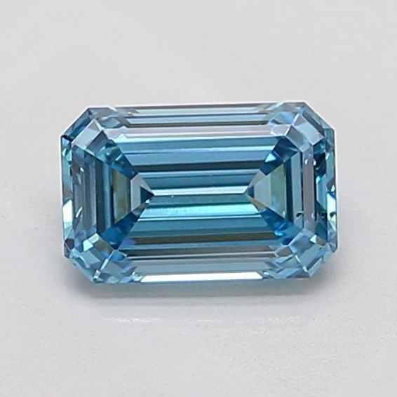 Loose Diamond - EMERALD 1.01ct Fancy Vivid Blue VS2: Loose Diamond - EMERALD 1.01ct Fancy Vivid Blue VS2 Source: This is a real non-mined Diamond that has been grown in a lab Shape: EMERALD Carats: 1.01 Color: Fancy Vivid Blue Certification: IGI Video: