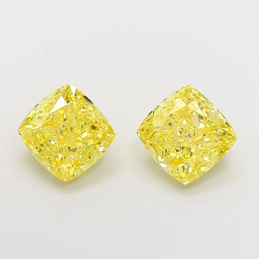 Loose Diamond - CUSHION MODIFIED 3.0ct Fancy Vivid Yellow VS2: Loose Diamond - CUSHION MODIFIED 3.0ct Fancy Vivid Yellow VS2 Source: This is a real non-mined Diamond that has been grown in a lab Shape: CUSHION MODIFIED Carats: 3.0 Color: Fancy Vivid Yellow Certif