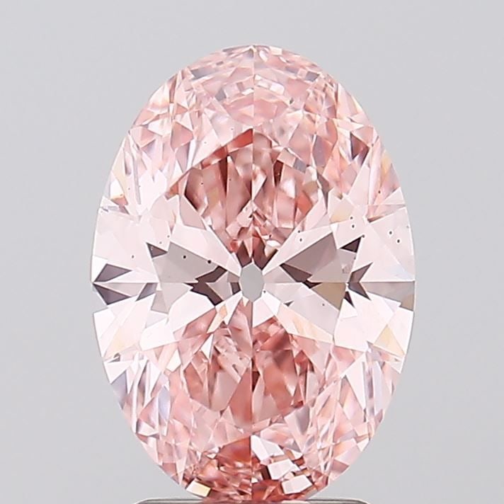 Loose Diamond - OVAL 2.59ct Fancy Vivid Pink VS2: Loose Diamond - OVAL 2.59ct Fancy Vivid Pink VS2 Source: This is a real non-mined Diamond that has been grown in a lab Shape: OVAL Carats: 2.59 Color: Fancy Vivid Pink Certification: IGI Video: