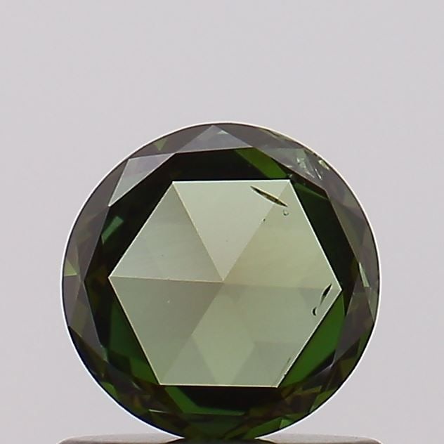 Loose Diamond - ROSE 0.55ct Fancy Vivid Green SI1: Loose Diamond - ROSE 0.55ct Fancy Vivid Green SI1 Source: This is a real non-mined Diamond that has been grown in a lab Shape: ROSE Carats: 0.55 Color: Fancy Vivid Green Certification: NONE Video: