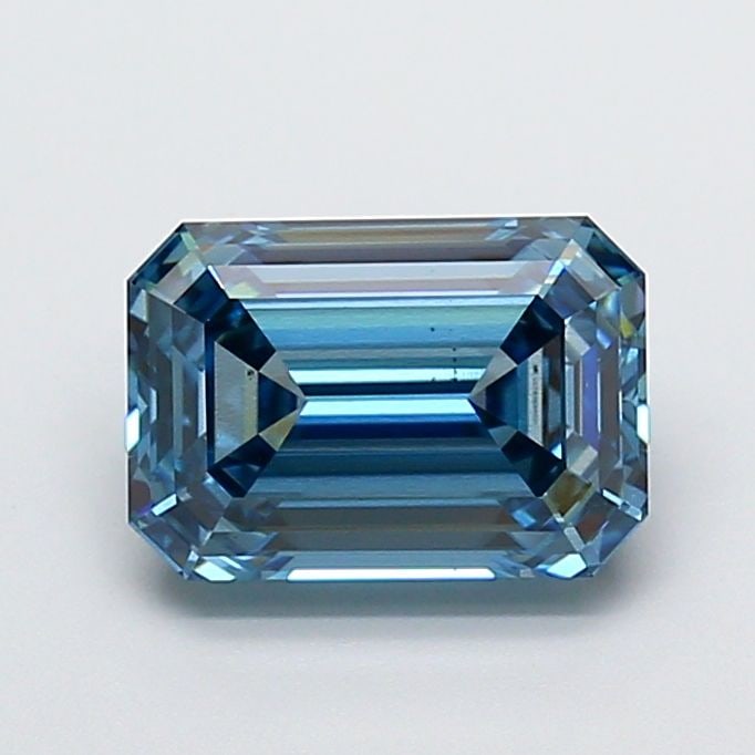 Loose Diamond - EMERALD 3.02ct Fancy Vivid Blue VS2: Loose Diamond - EMERALD 3.02ct Fancy Vivid Blue VS2 Source: This is a real non-mined Diamond that has been grown in a lab Shape: EMERALD Carats: 3.02 Color: Fancy Vivid Blue Certification: IGI Video: