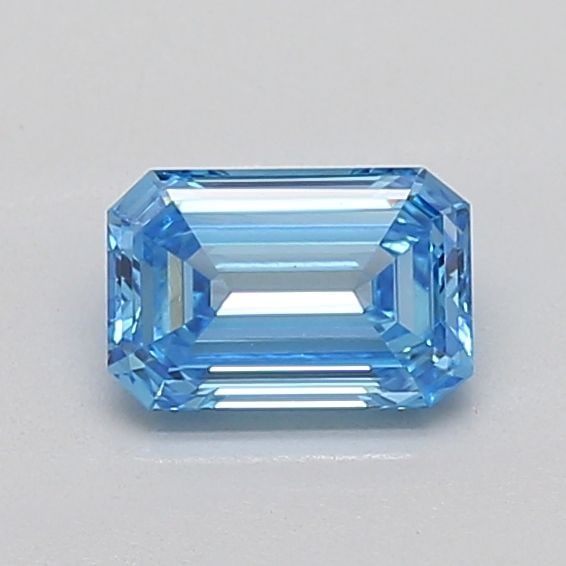 Loose Diamond - EMERALD 0.92ct Fancy Vivid Blue VS1: Loose Diamond - EMERALD 0.92ct Fancy Vivid Blue VS1 Source: This is a real non-mined Diamond that has been grown in a lab Shape: EMERALD Carats: 0.92 Color: Fancy Vivid Blue Certification: IGI The Dia