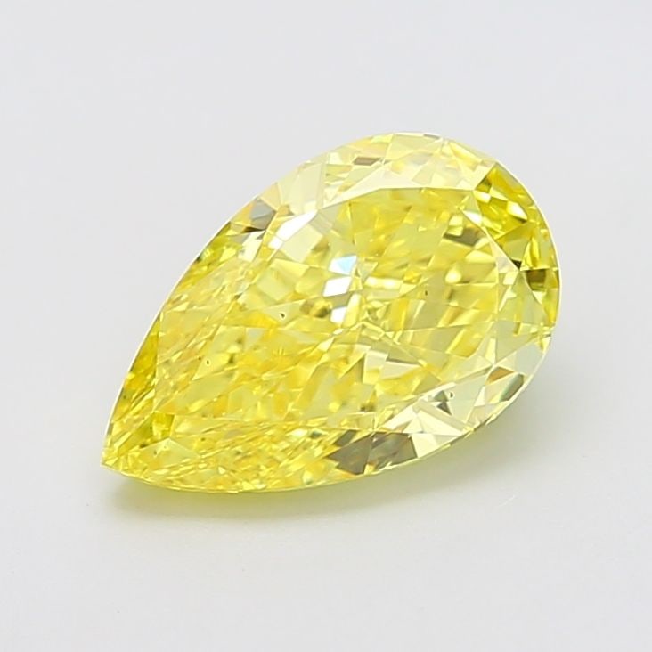 Loose Diamond - PEAR 3.1ct Fancy Vivid Yellow VS1: Loose Diamond - PEAR 3.1ct Fancy Vivid Yellow VS1 Source: This is a real non-mined Diamond that has been grown in a lab Shape: PEAR Carats: 3.1 Color: Fancy Vivid Yellow Certification: IGI Video: