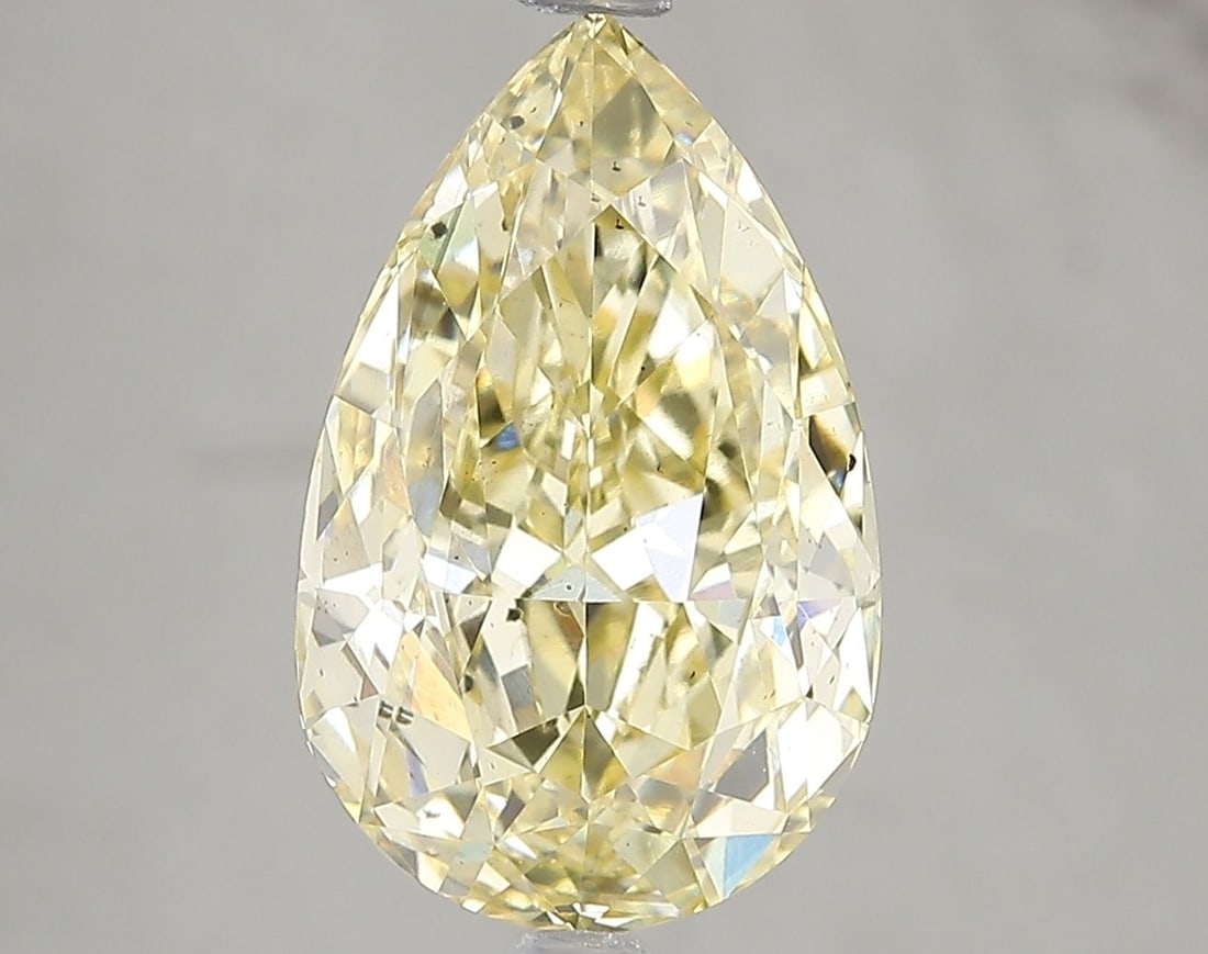 Loose Diamond - PEAR 5.01ct Fancy Intense Yellow SI1: Loose Diamond - PEAR 5.01ct Fancy Intense Yellow SI1 Source: This is a real non-mined Diamond that has been grown in a lab Shape: PEAR Carats: 5.01 Color: Fancy Intense Yellow Certification: IGI Video
