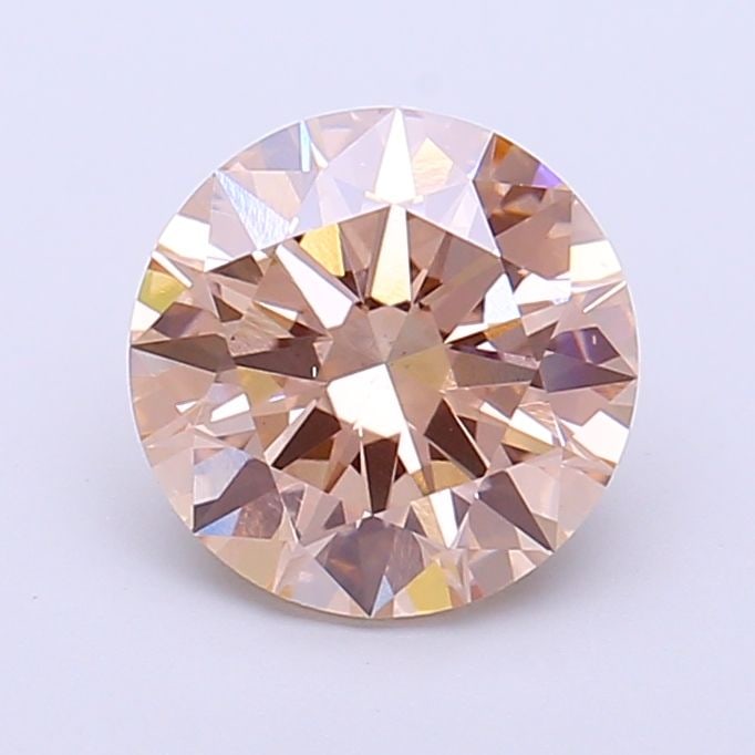 Loose Diamond - ROUND 2.0ct Fancy Light Brown VS1: Loose Diamond - ROUND 2.0ct Fancy Light Brown VS1 Source: This is a real non-mined Diamond that has been grown in a lab Shape: ROUND Carats: 2.0 Color: Fancy Light Brown Certification: IGI Video: