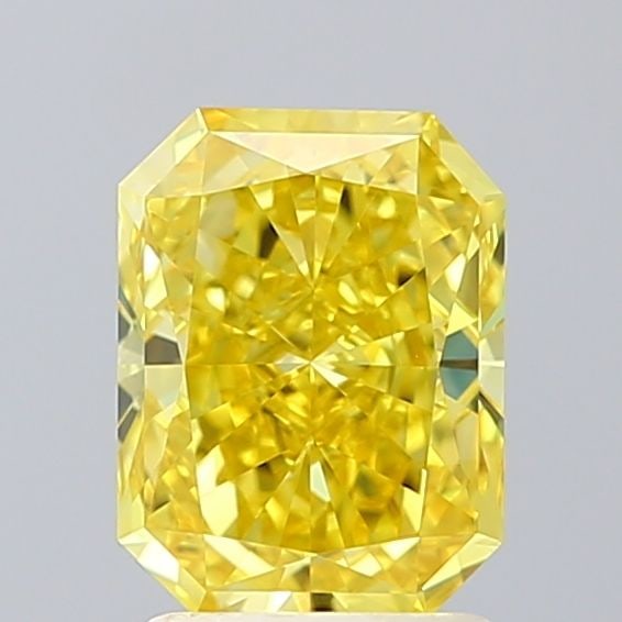 Loose Diamond - RADIANT 1.75ct Fancy Vivid Yellow VVS1: Loose Diamond - RADIANT 1.75ct Fancy Vivid Yellow VVS1 Source: This is a real non-mined Diamond that has been grown in a lab Shape: RADIANT Carats: 1.75 Color: Fancy Vivid Yellow Certification: IGI Vi
