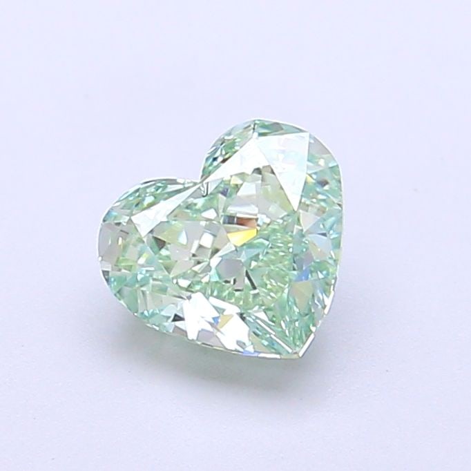 Loose Diamond - HEART 1.0ct Fancy Vivid Green VVS2: Loose Diamond - HEART 1.0ct Fancy Vivid Green VVS2 Source: This is a real non-mined Diamond that has been grown in a lab Shape: HEART Carats: 1.0 Color: Fancy Vivid Green Certification: IGI Video: