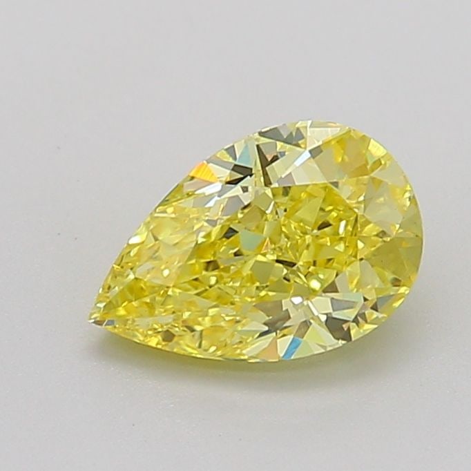 Loose Diamond - PEAR 1.52ct Fancy Vivid Yellow VS2: Loose Diamond - PEAR 1.52ct Fancy Vivid Yellow VS2 Source: This is a real non-mined Diamond that has been grown in a lab Shape: PEAR Carats: 1.52 Color: Fancy Vivid Yellow Certification: IGI Video: